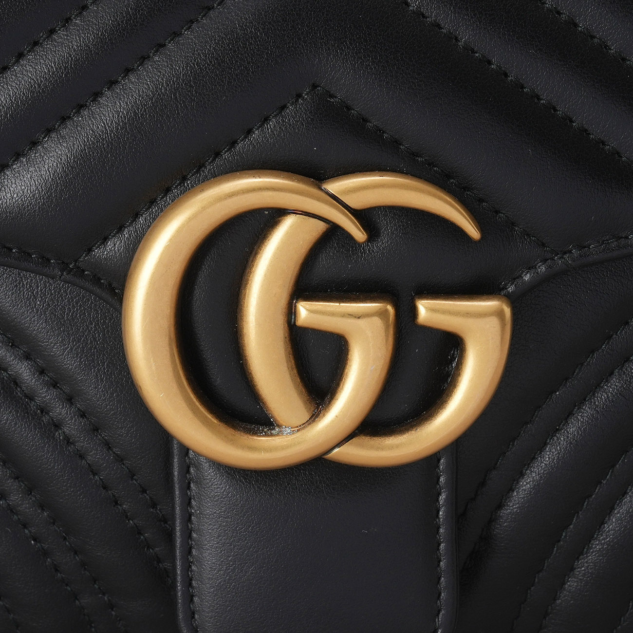 GUCCI(USED)구찌 498100 GG마몽 마틀라세 탑핸들 숄더백