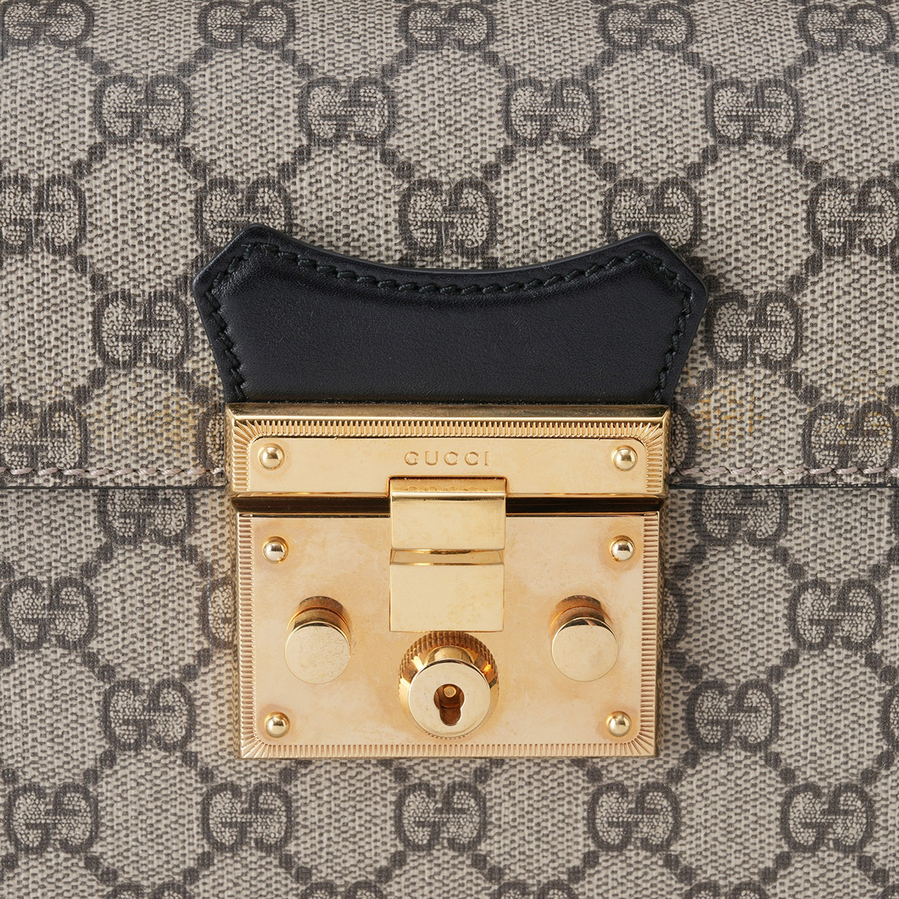 GUCCI(USED)구찌 603221 패드락 뱀부 탑핸들 숄더백