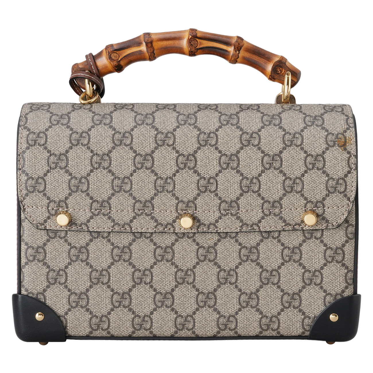 GUCCI(USED)구찌 603221 패드락 뱀부 탑핸들 숄더백