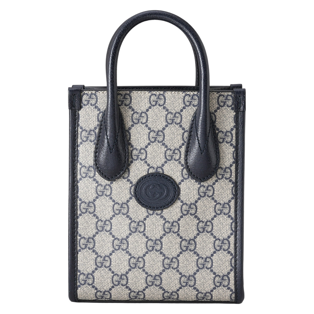 GUCCI(USED)구찌 671623 인터로킹 미니 토트백