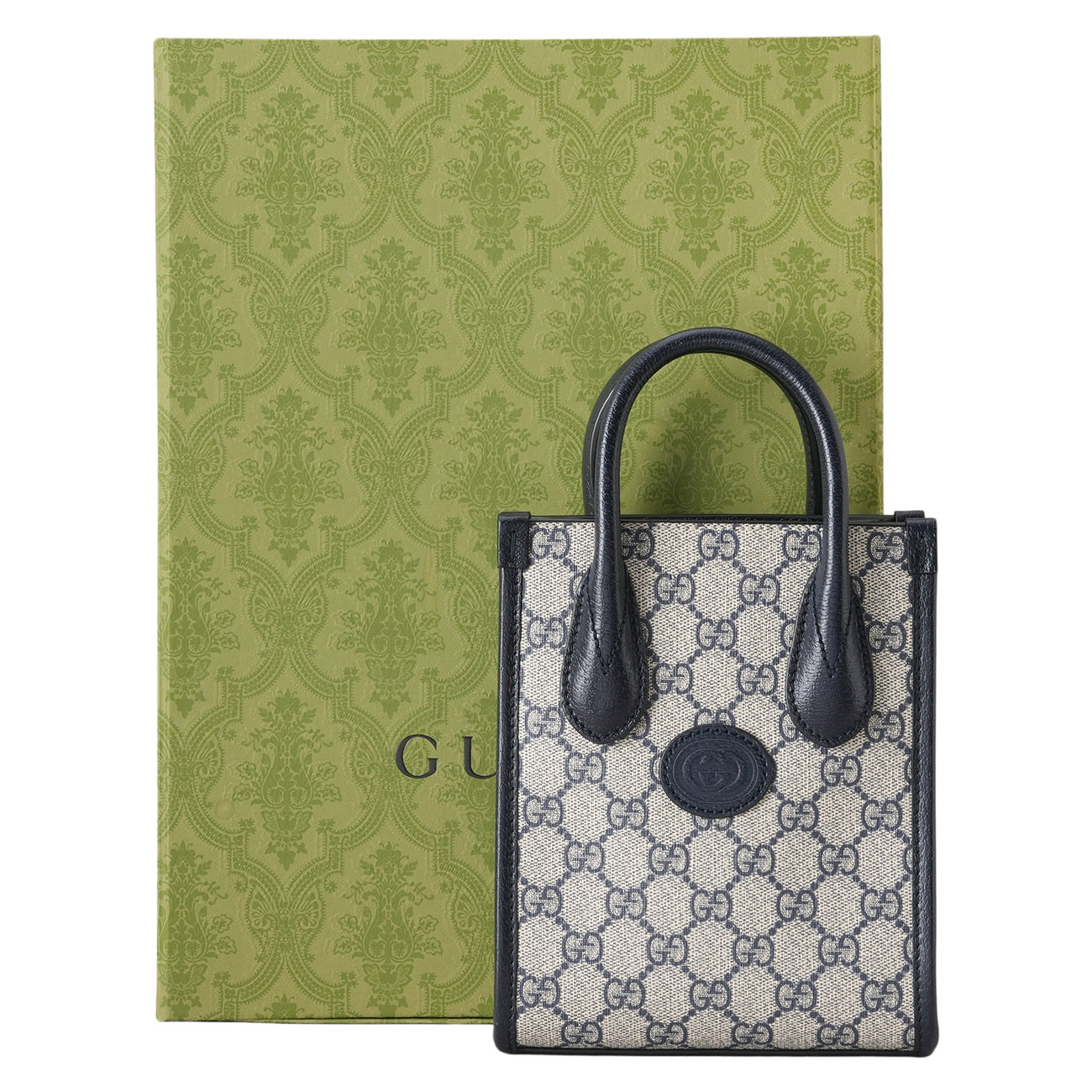 GUCCI(USED)구찌 671623 인터로킹 미니 토트백