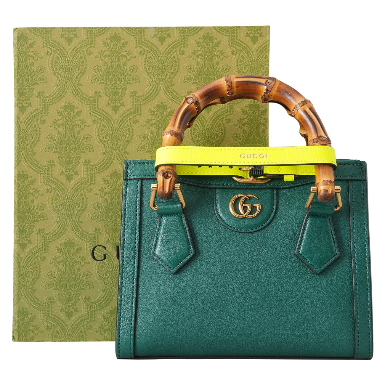 GUCCI(USED)구찌 655661 뱀부 다이애나 토트 백