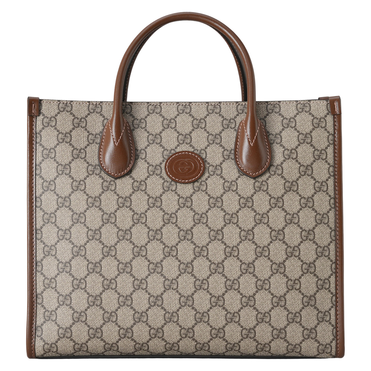 GUCCI(USED)구찌 659983 인터로킹 GG 스몰 토트백