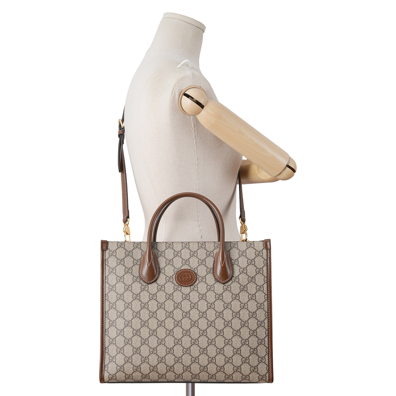 GUCCI(USED)구찌 659983 인터로킹 GG 스몰 토트백