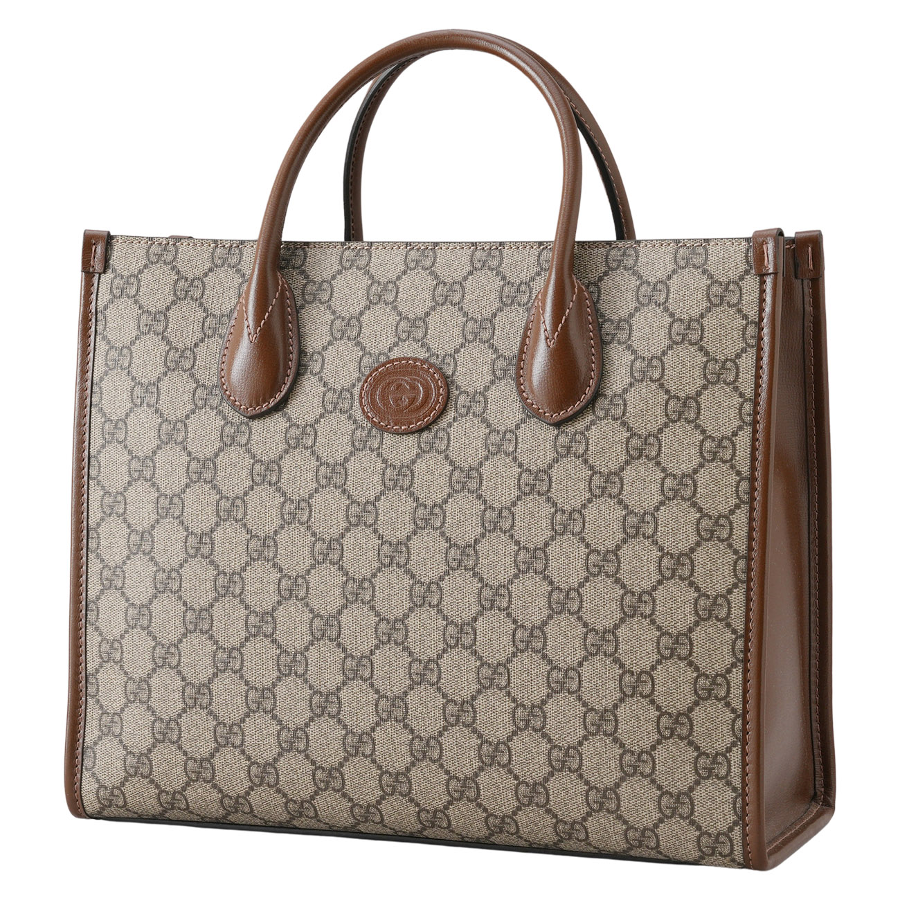 GUCCI(USED)구찌 659983 인터로킹 GG 스몰 토트백