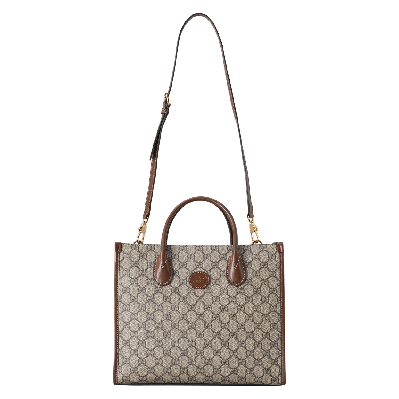 GUCCI(USED)구찌 659983 인터로킹 GG 스몰 토트백