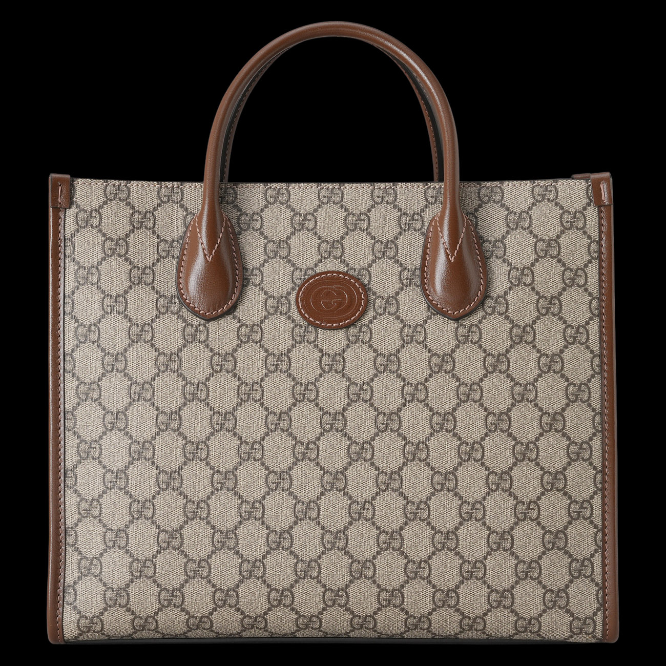 GUCCI(USED)구찌 659983 인터로킹 GG 스몰 토트백