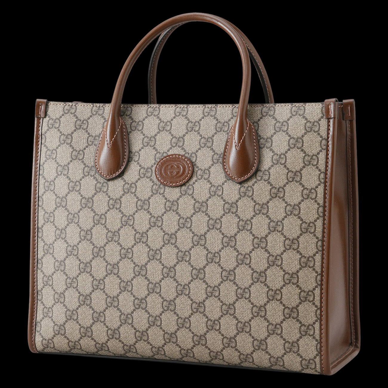GUCCI(USED)구찌 659983 인터로킹 GG 스몰 토트백