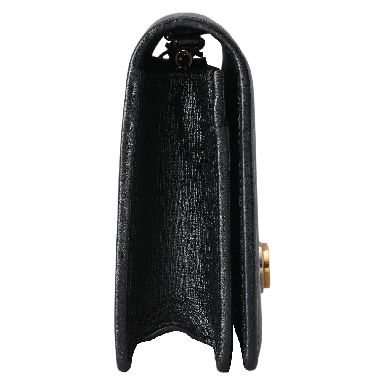 GUCCI(USED)구찌 598549 블랙 레더 CC 로고 체인 WOC