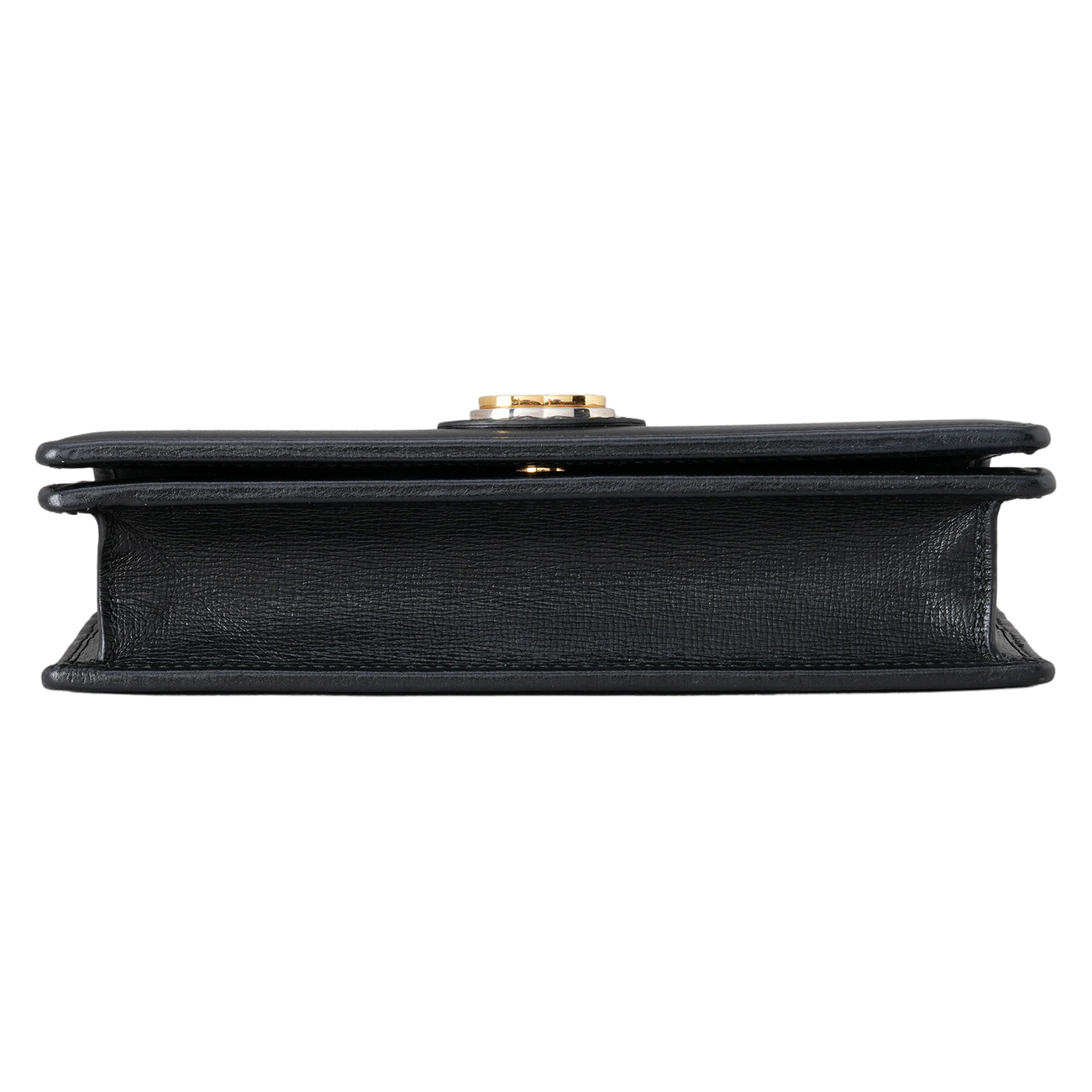 GUCCI(USED)구찌 598549 블랙 레더 CC 로고 체인 WOC