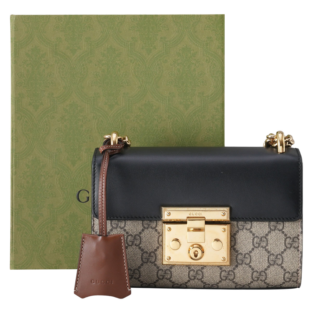 GUCCI(USED)구찌 409487 슈프림 패드락 숄더백