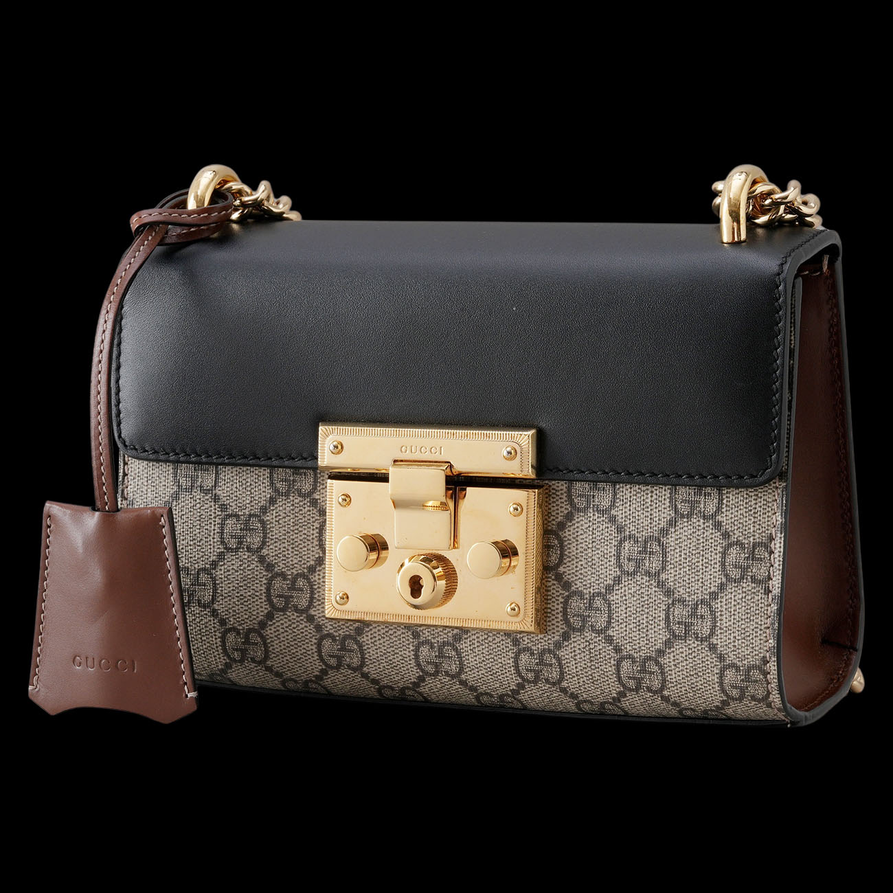 GUCCI(USED)구찌 409487 슈프림 패드락 숄더백