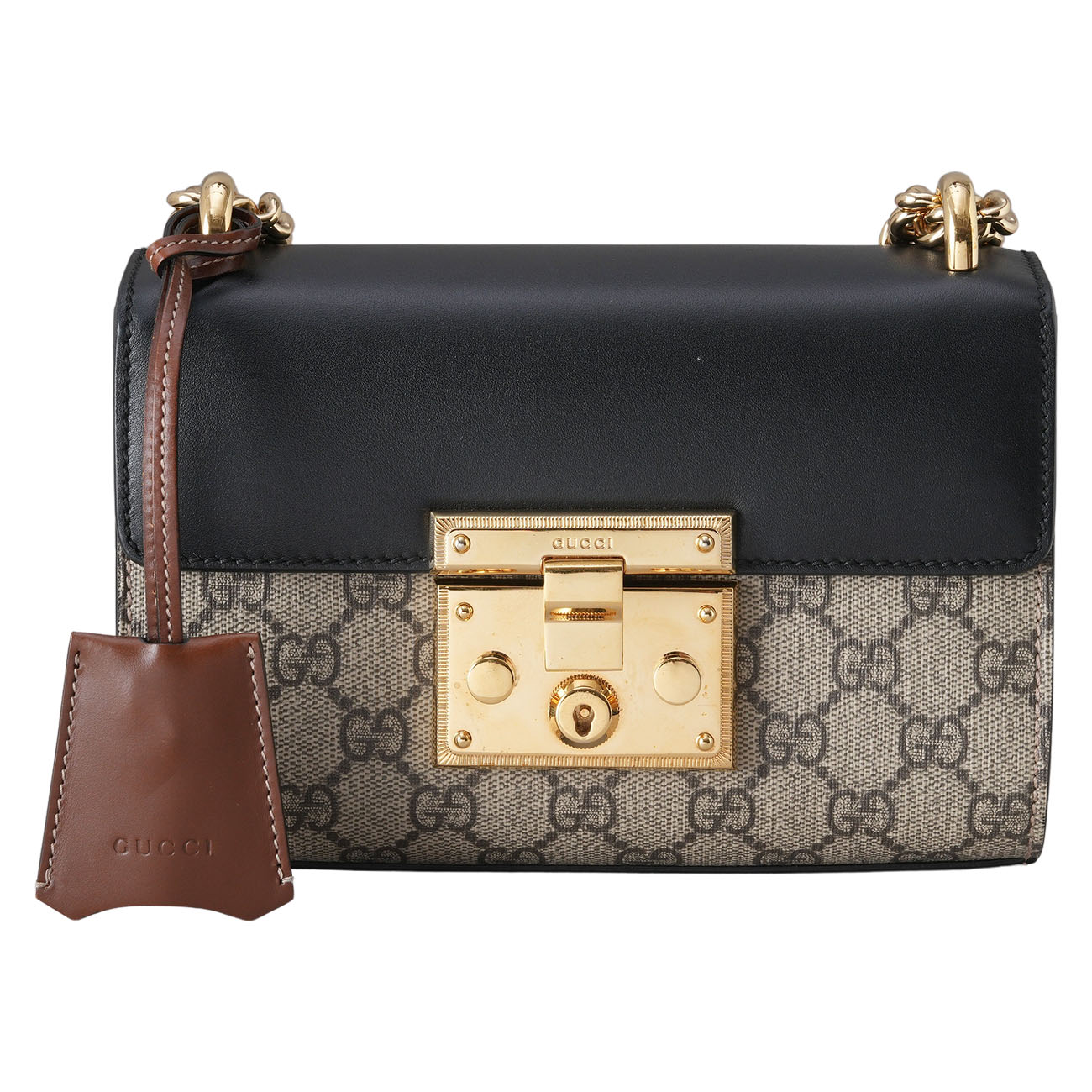 GUCCI(USED)구찌 409487 슈프림 패드락 숄더백