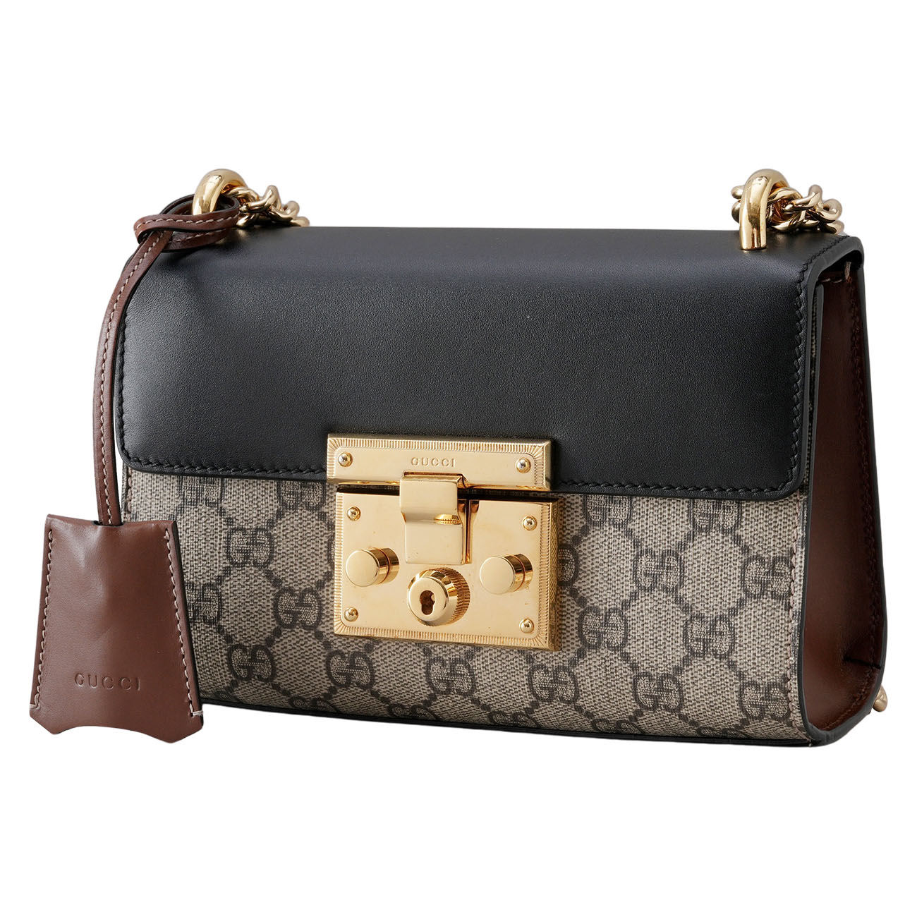 GUCCI(USED)구찌 409487 슈프림 패드락 숄더백