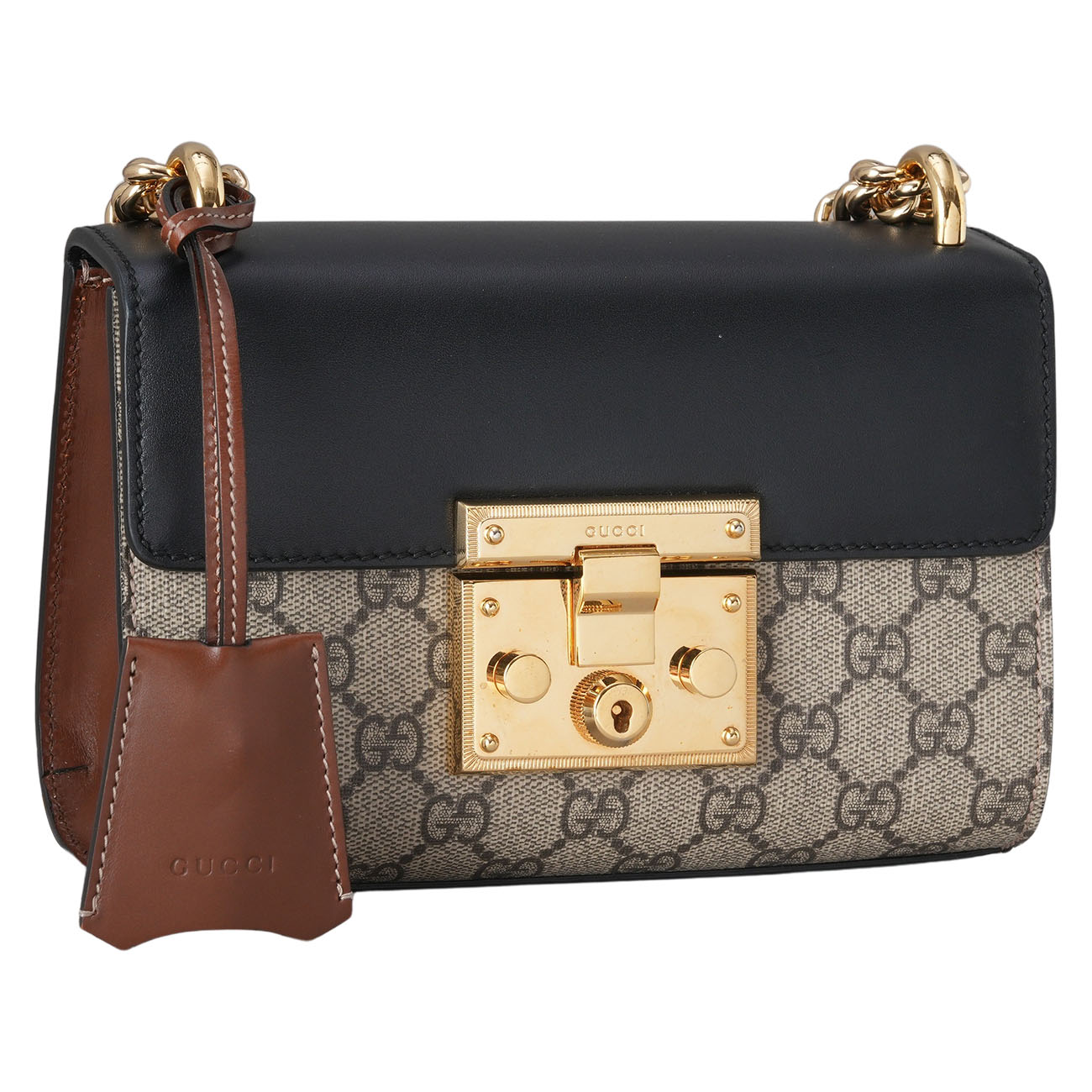 GUCCI(USED)구찌 409487 슈프림 패드락 숄더백