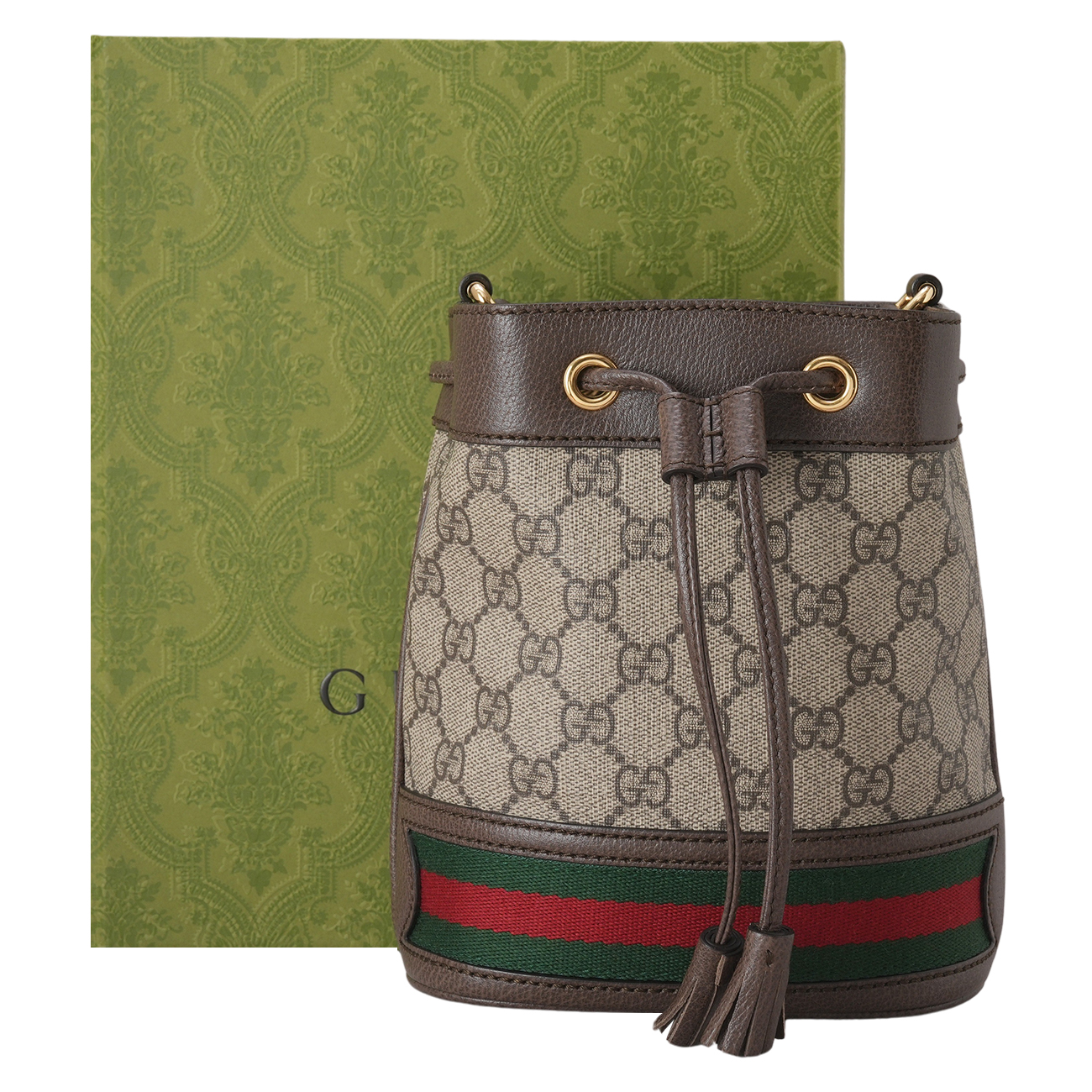 GUCCI(USED)구찌 550620 GG수프림 오피디아 버킷백