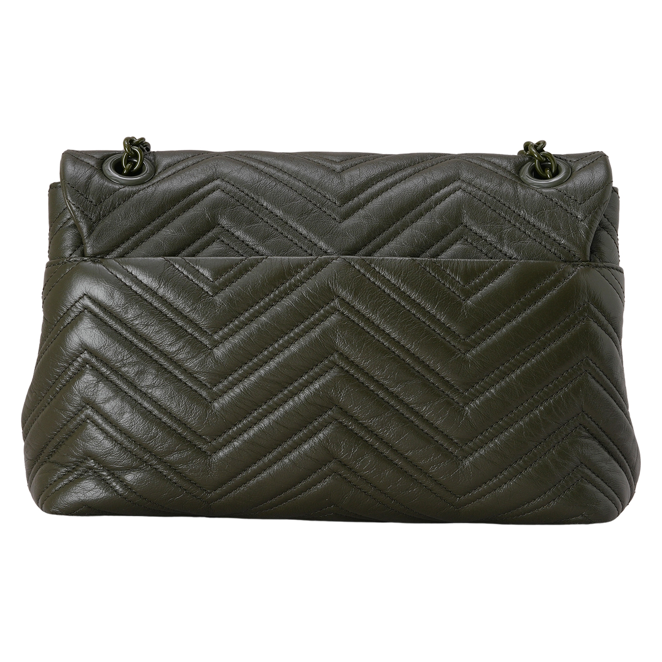 GUCCI(USED)구찌 850676 GG 마몽 쉐브론 미디엄 숄더백