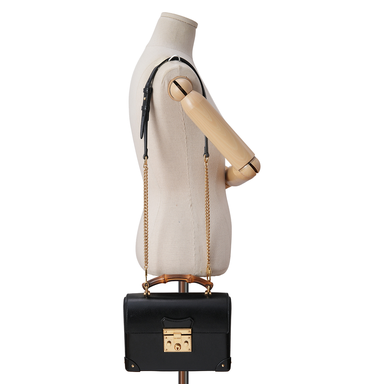 GUCCI(USED)구찌 603221 페들락 뱀부 탑핸들 스몰