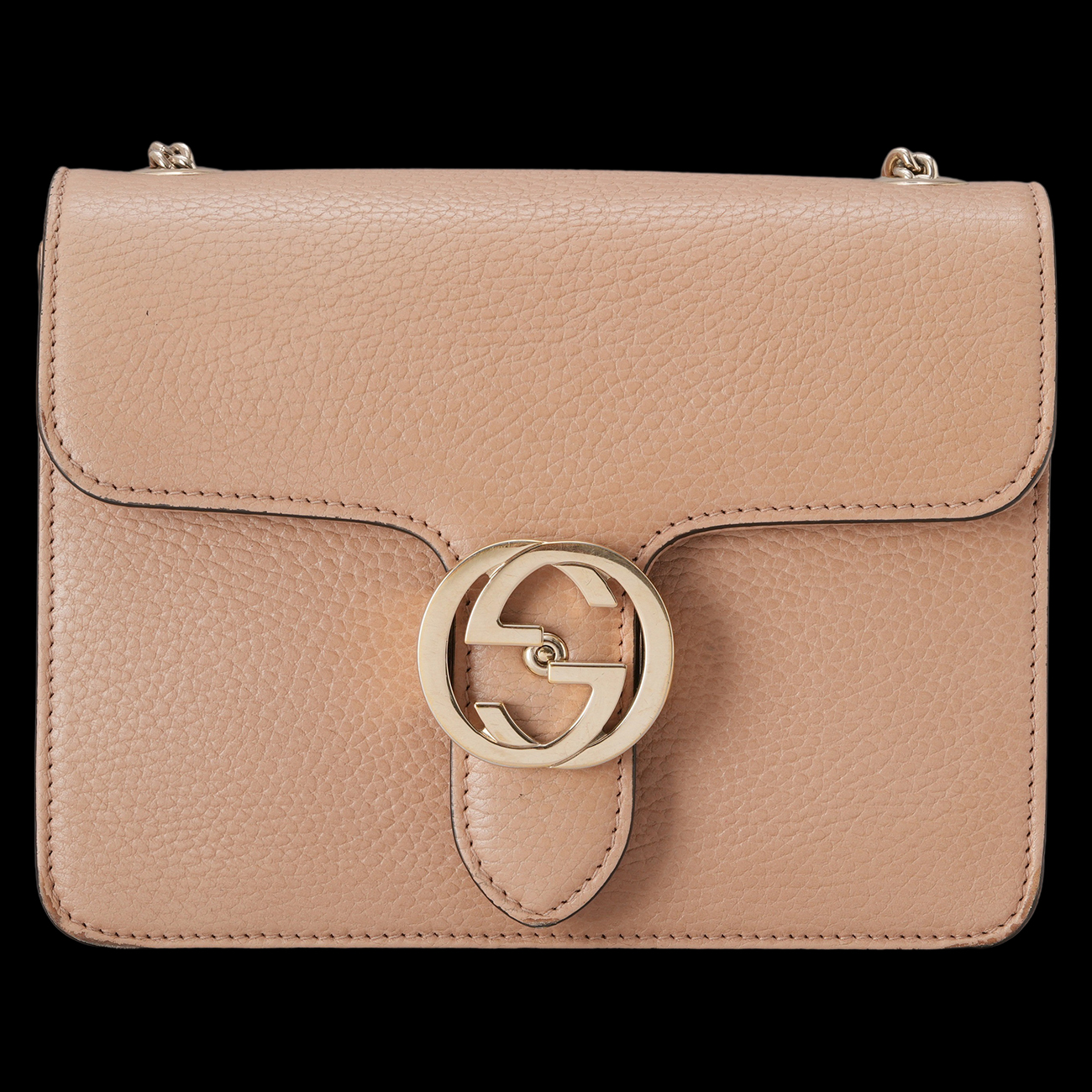 GUCCI(USED)구찌 510304 인터로킹 체인 숄더백