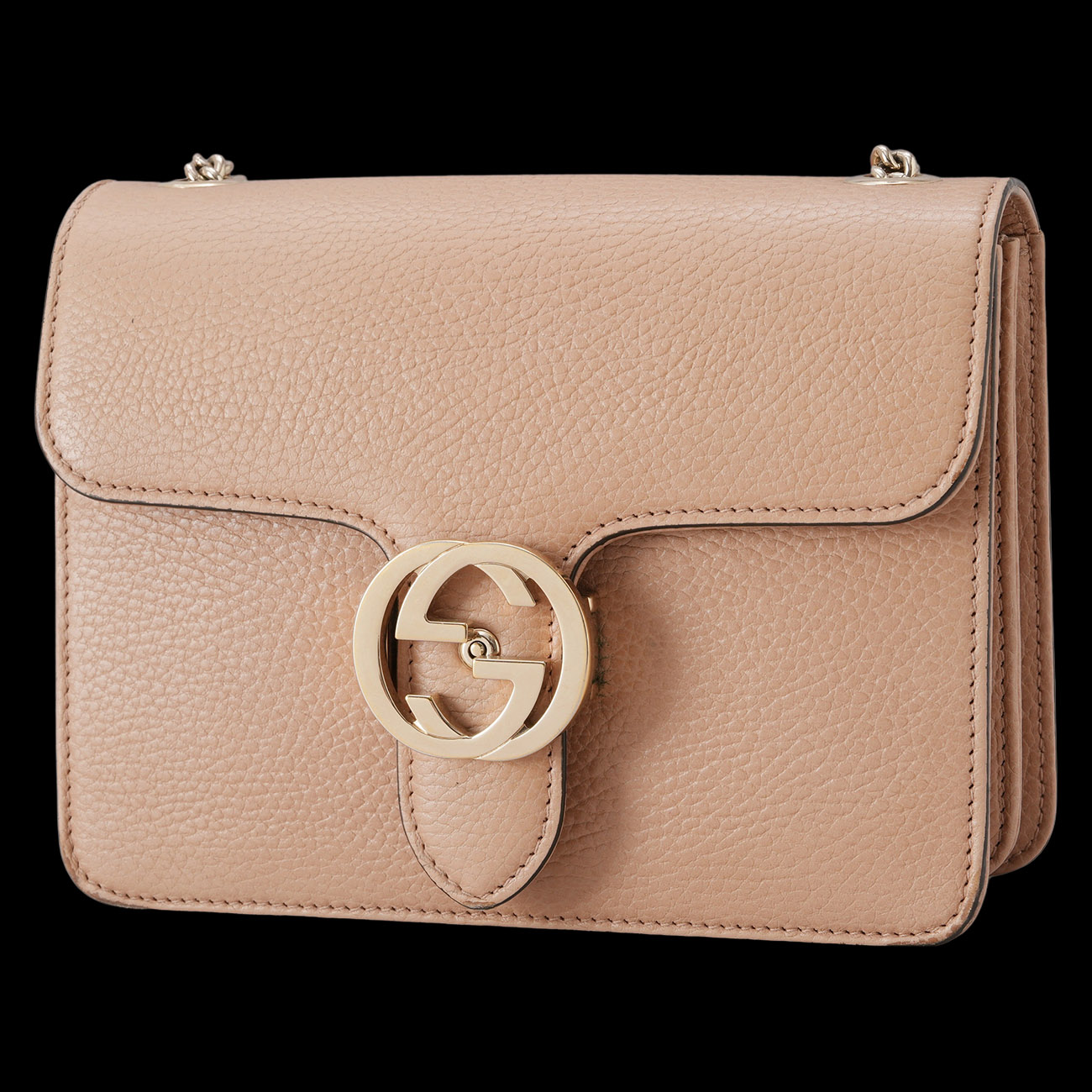 GUCCI(USED)구찌 510304 인터로킹 체인 숄더백