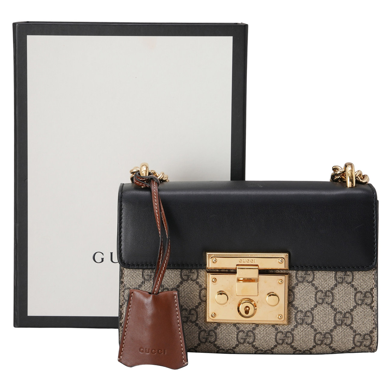 GUCCI(USED)구찌 409487 패드락 체인 숄더백
