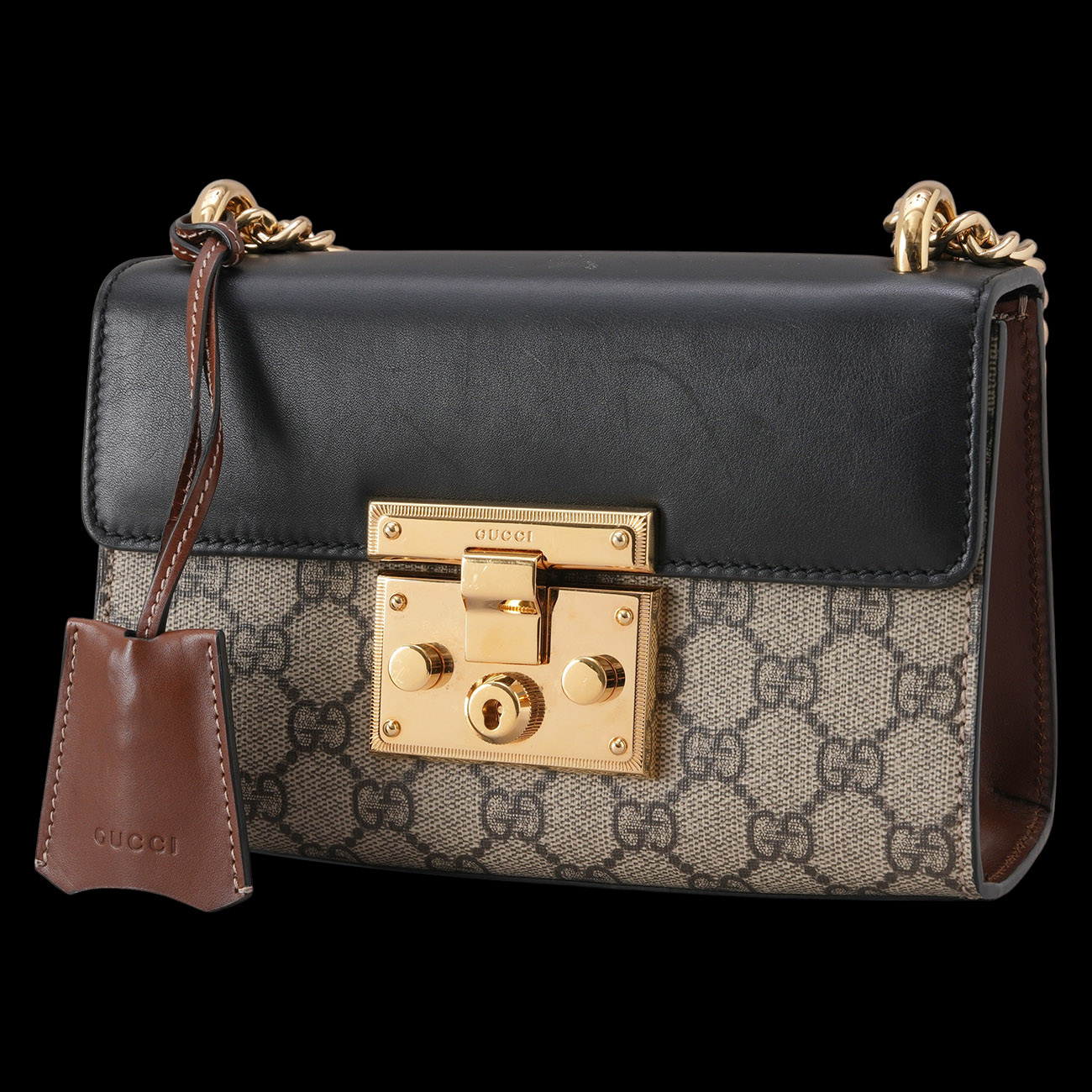 GUCCI(USED)구찌 409487 패드락 체인 숄더백