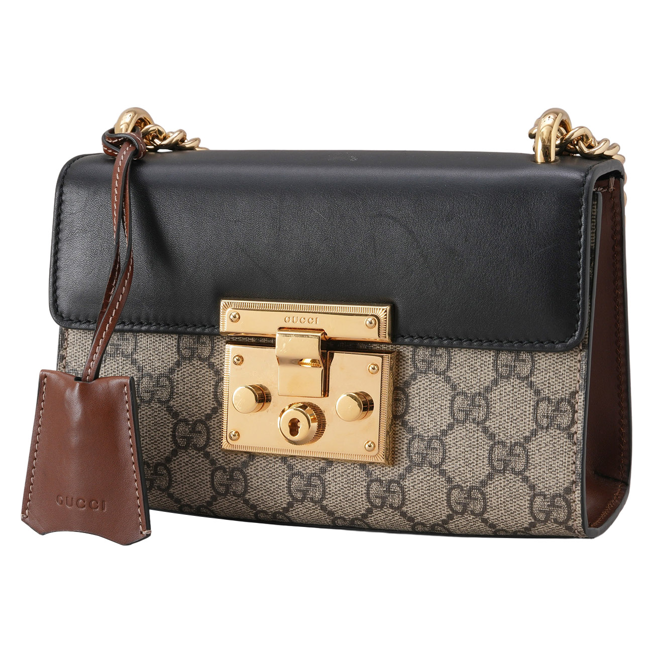GUCCI(USED)구찌 409487 패드락 체인 숄더백