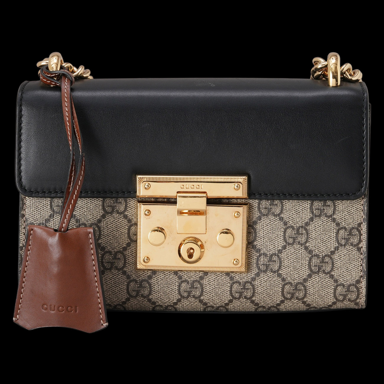 GUCCI(USED)구찌 409487 패드락 체인 숄더백