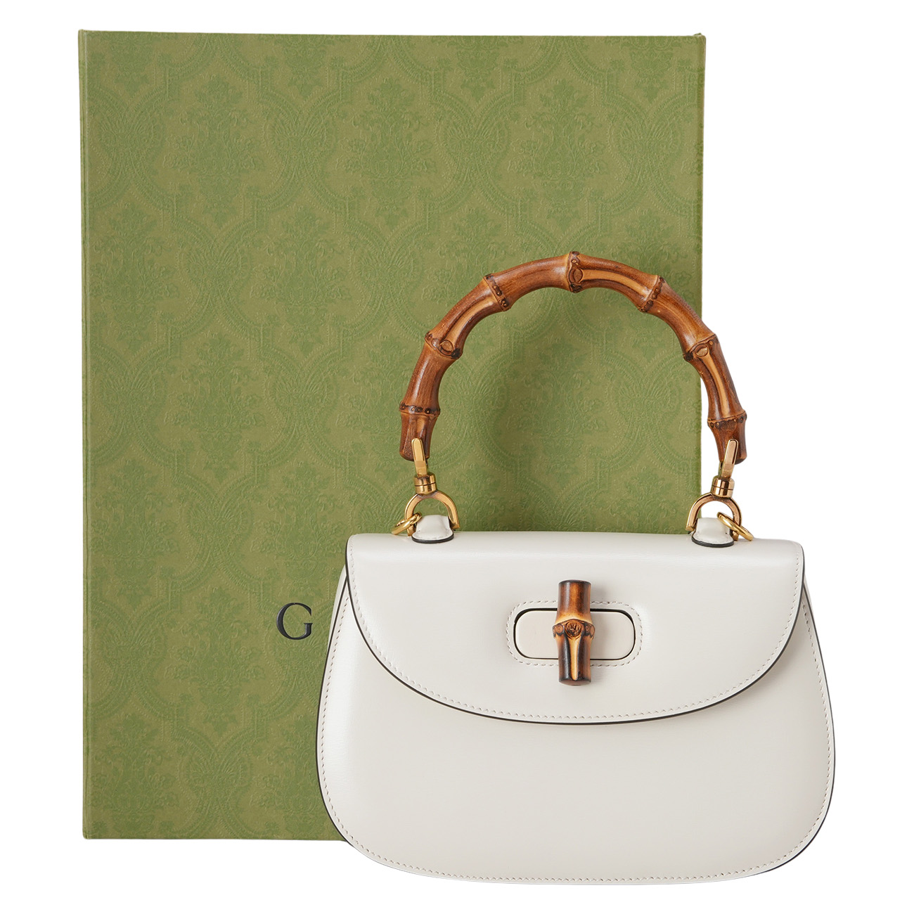 GUCCI(USED)구찌 675797 뱀부 1947 스몰 탑 핸들백