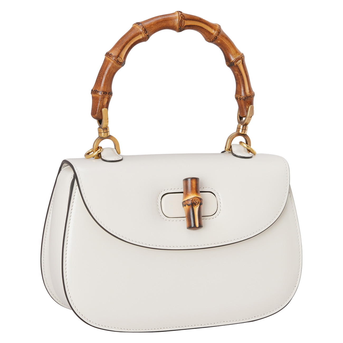 GUCCI(USED)구찌 675797 뱀부 1947 스몰 탑 핸들백