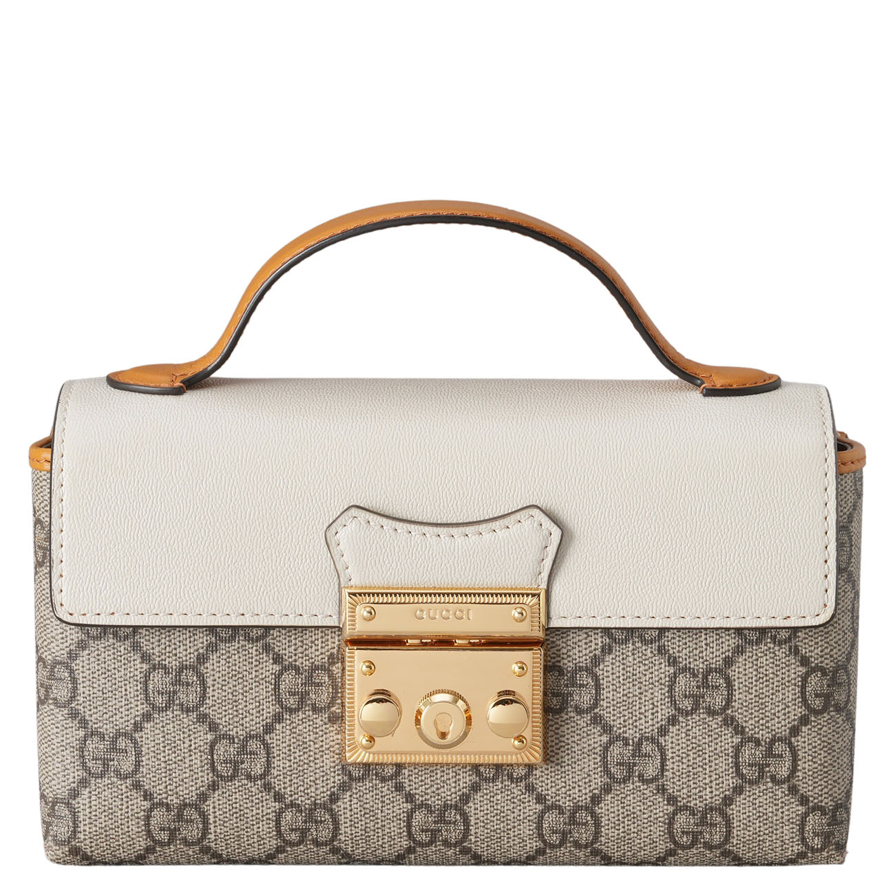 GUCCI(USED)구찌 652683 패드락 미니 탑핸들 크로스백