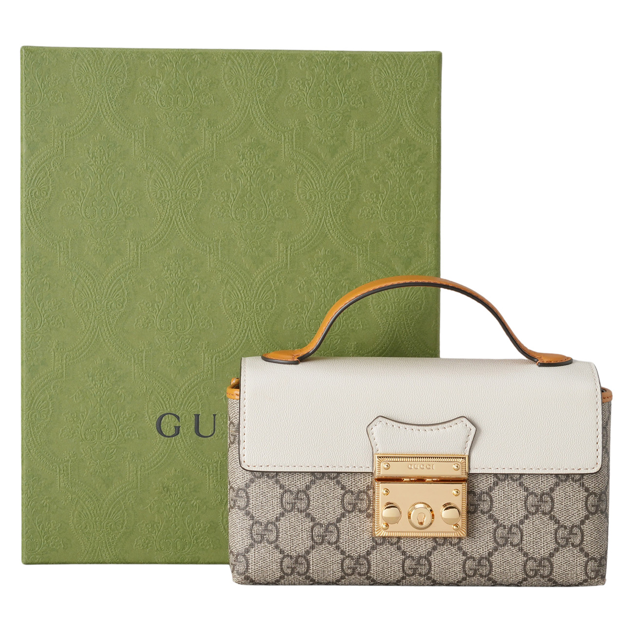 GUCCI(USED)구찌 652683 패드락 미니 탑핸들 크로스백