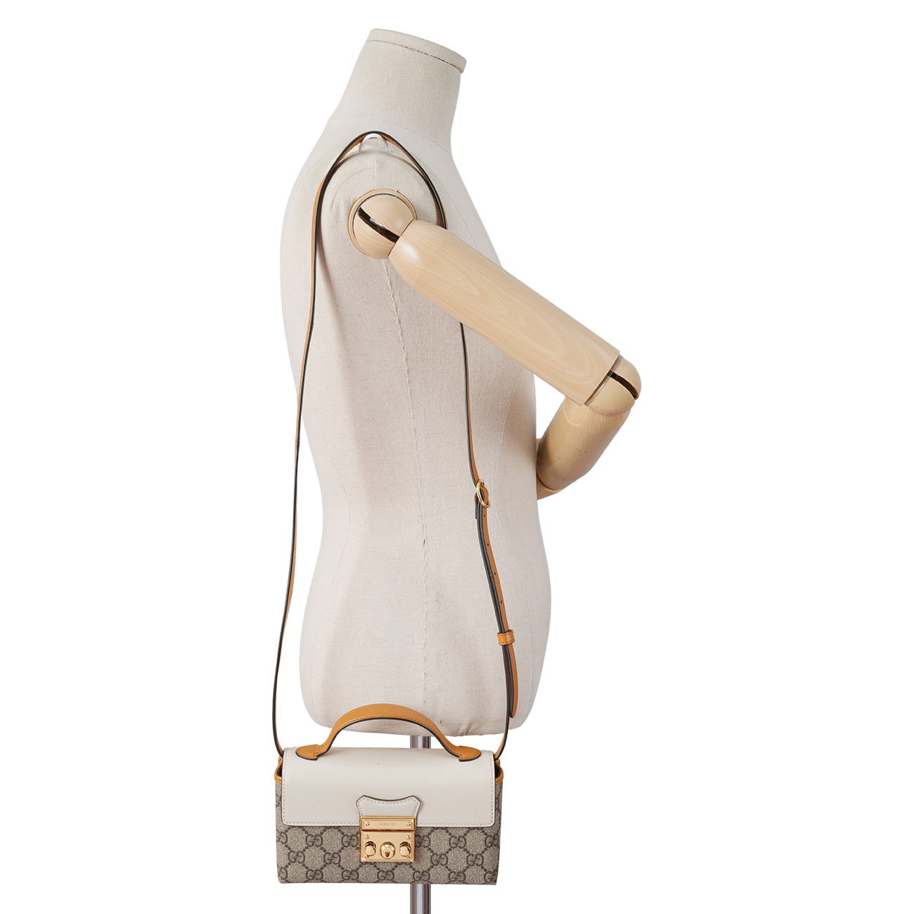 GUCCI(USED)구찌 652683 패드락 미니 탑핸들 크로스백