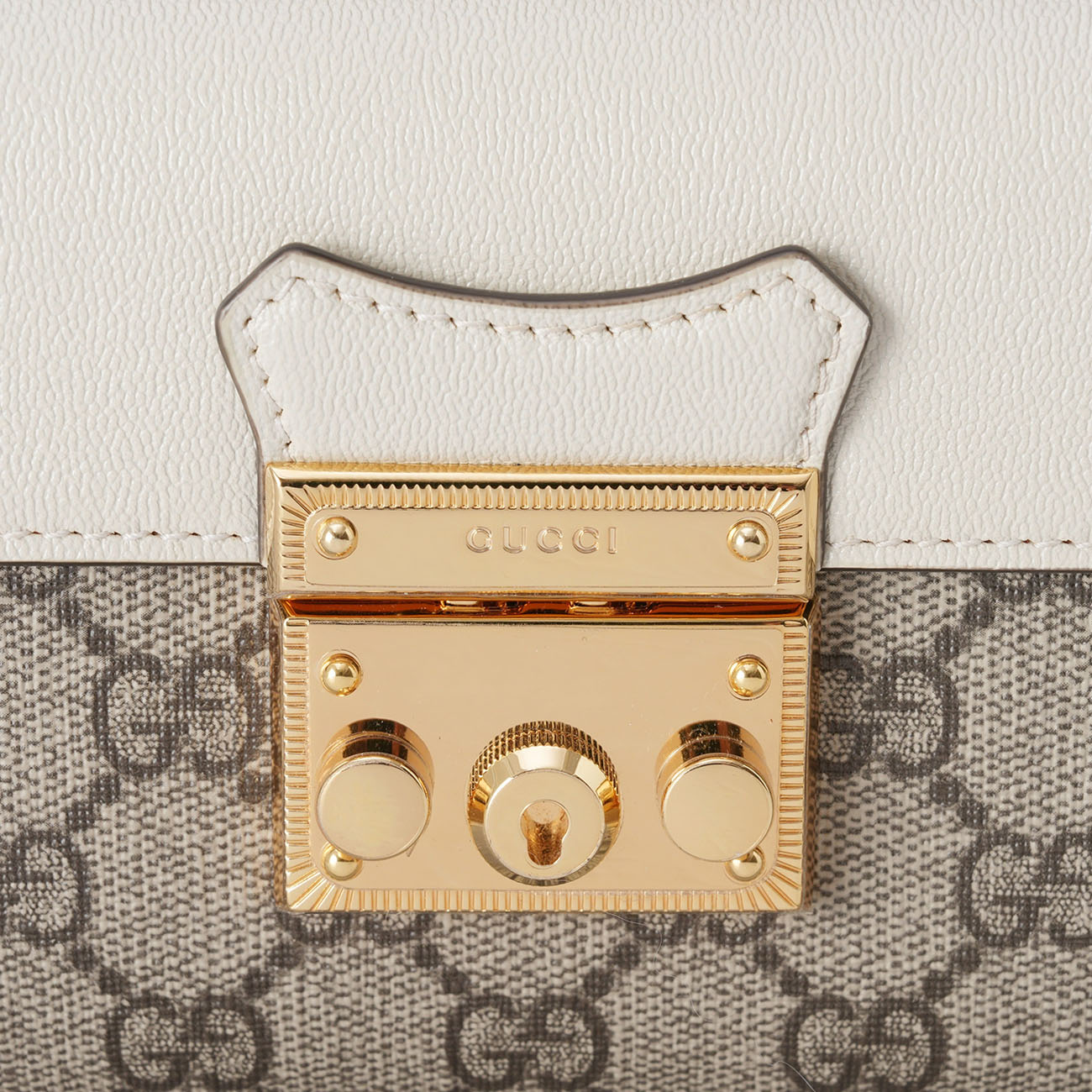 GUCCI(USED)구찌 652683 패드락 미니 탑핸들 크로스백