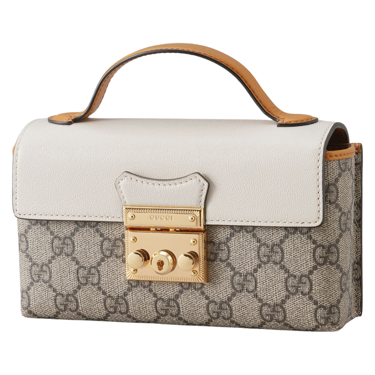 GUCCI(USED)구찌 652683 패드락 미니 탑핸들 크로스백