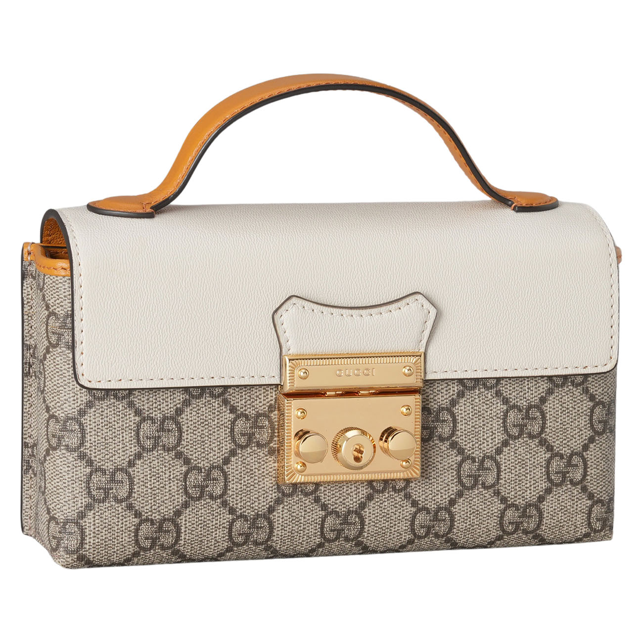 GUCCI(USED)구찌 652683 패드락 미니 탑핸들 크로스백