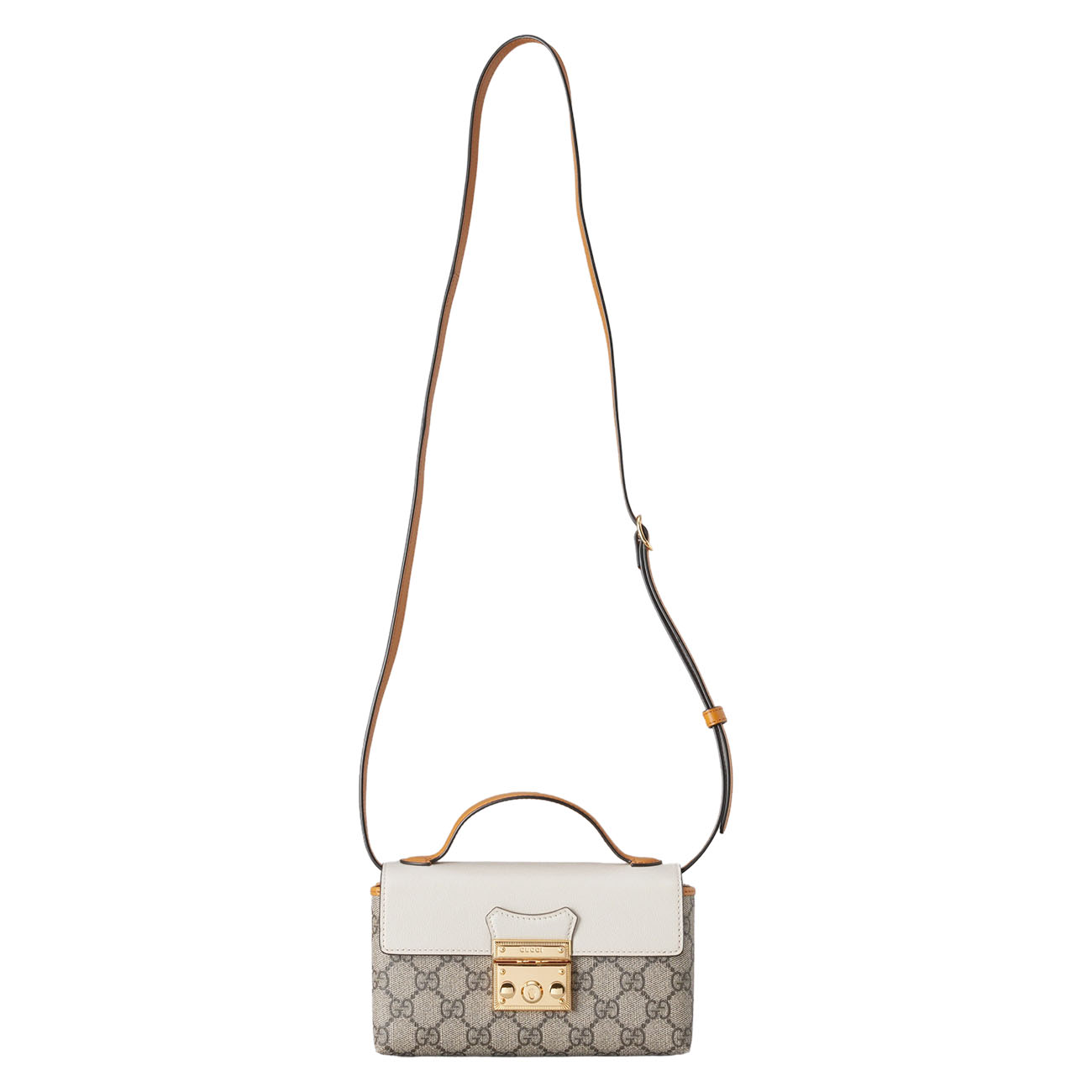 GUCCI(USED)구찌 652683 패드락 미니 탑핸들 크로스백