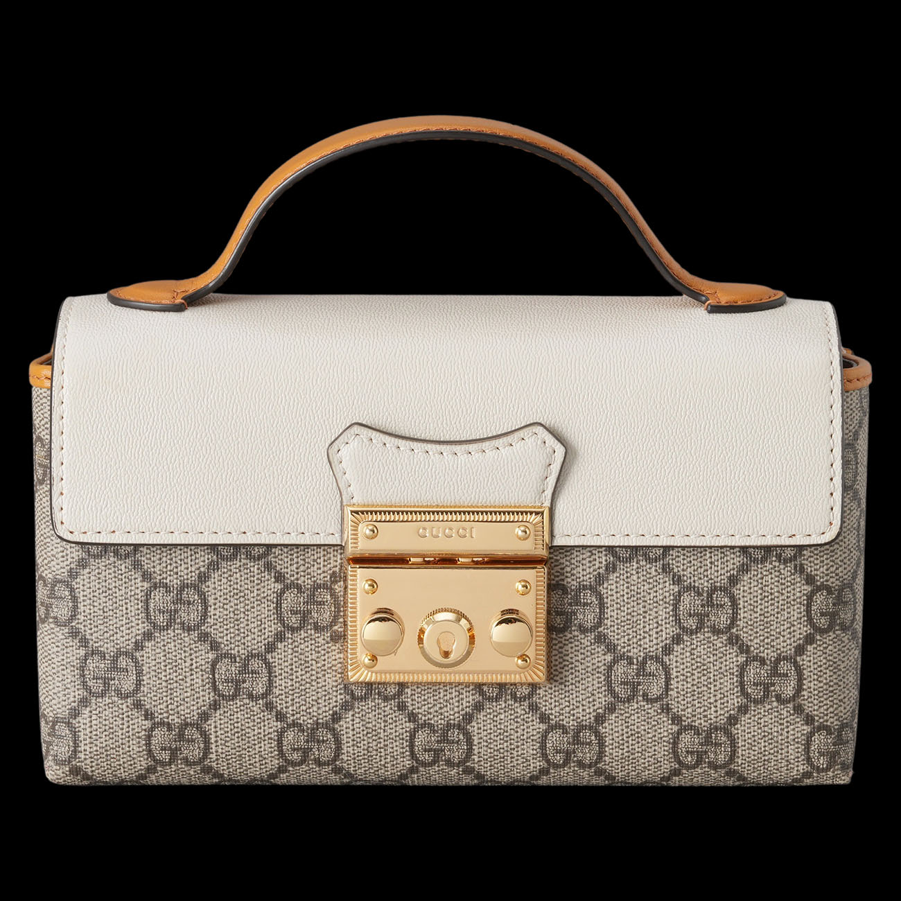 GUCCI(USED)구찌 652683 패드락 미니 탑핸들 크로스백