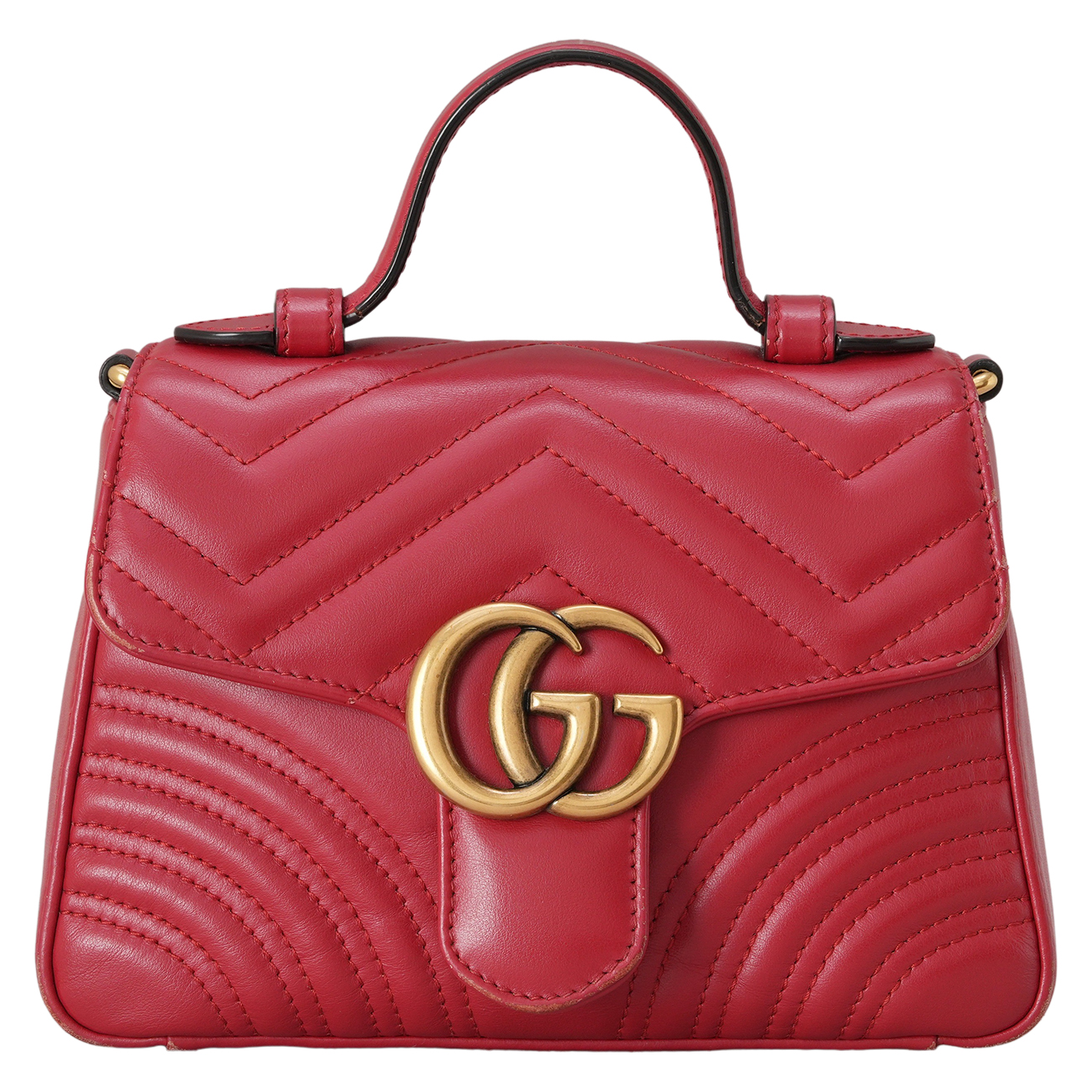 GUCCI(USED)구찌 547260 GG마몽 탑핸들 미니 숄더백