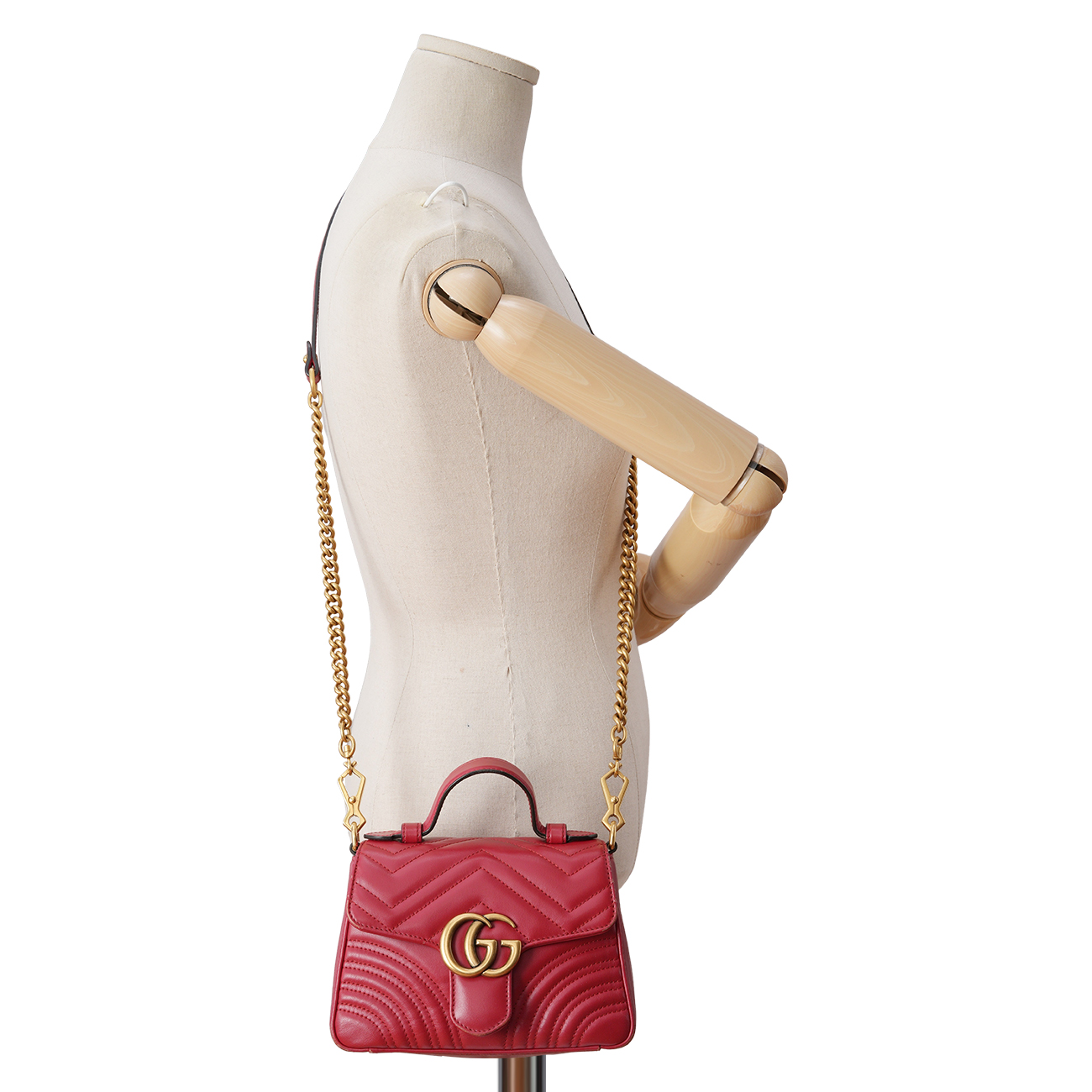 GUCCI(USED)구찌 547260 GG마몽 탑핸들 미니 숄더백