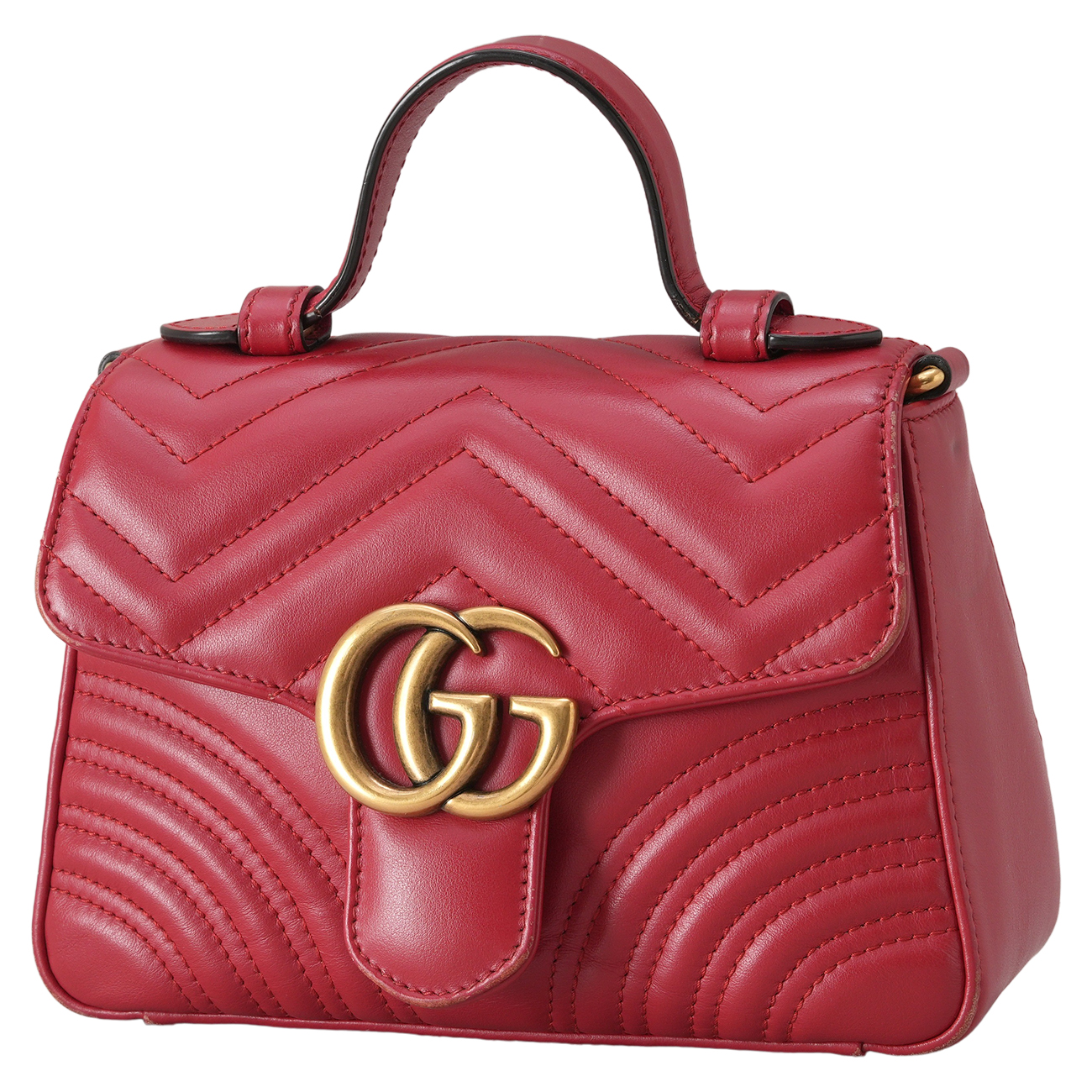 GUCCI(USED)구찌 547260 GG마몽 탑핸들 미니 숄더백