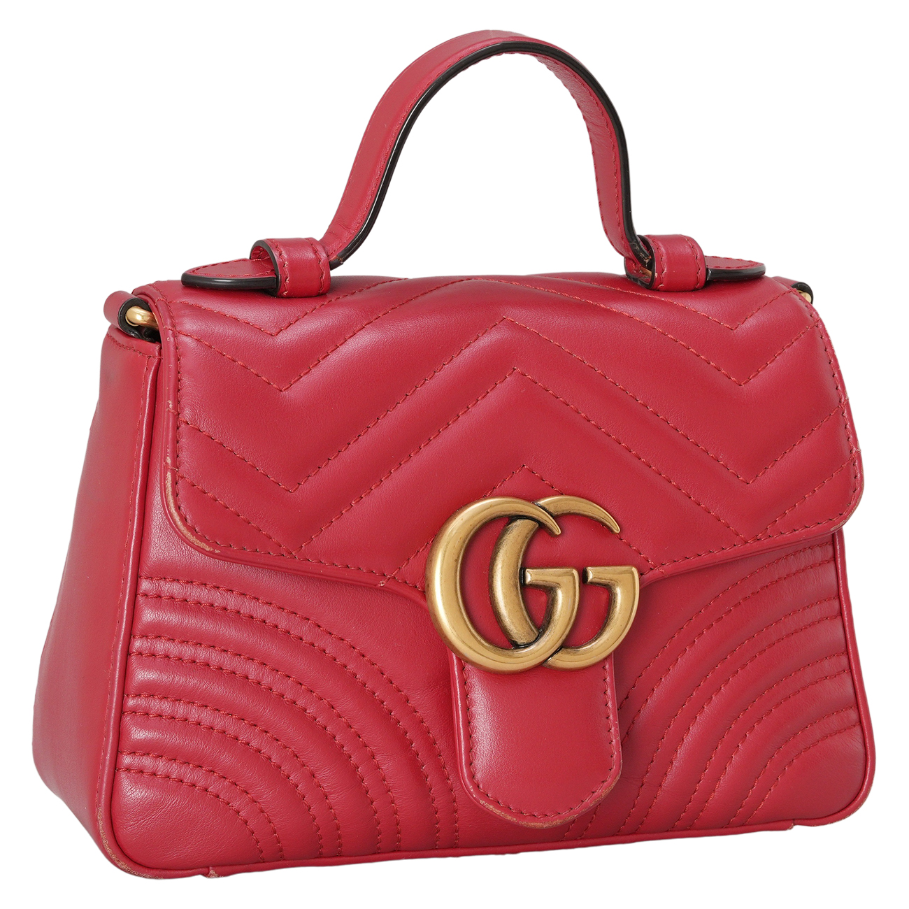 GUCCI(USED)구찌 547260 GG마몽 탑핸들 미니 숄더백
