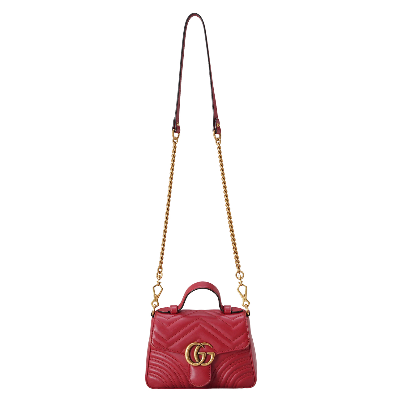 GUCCI(USED)구찌 547260 GG마몽 탑핸들 미니 숄더백
