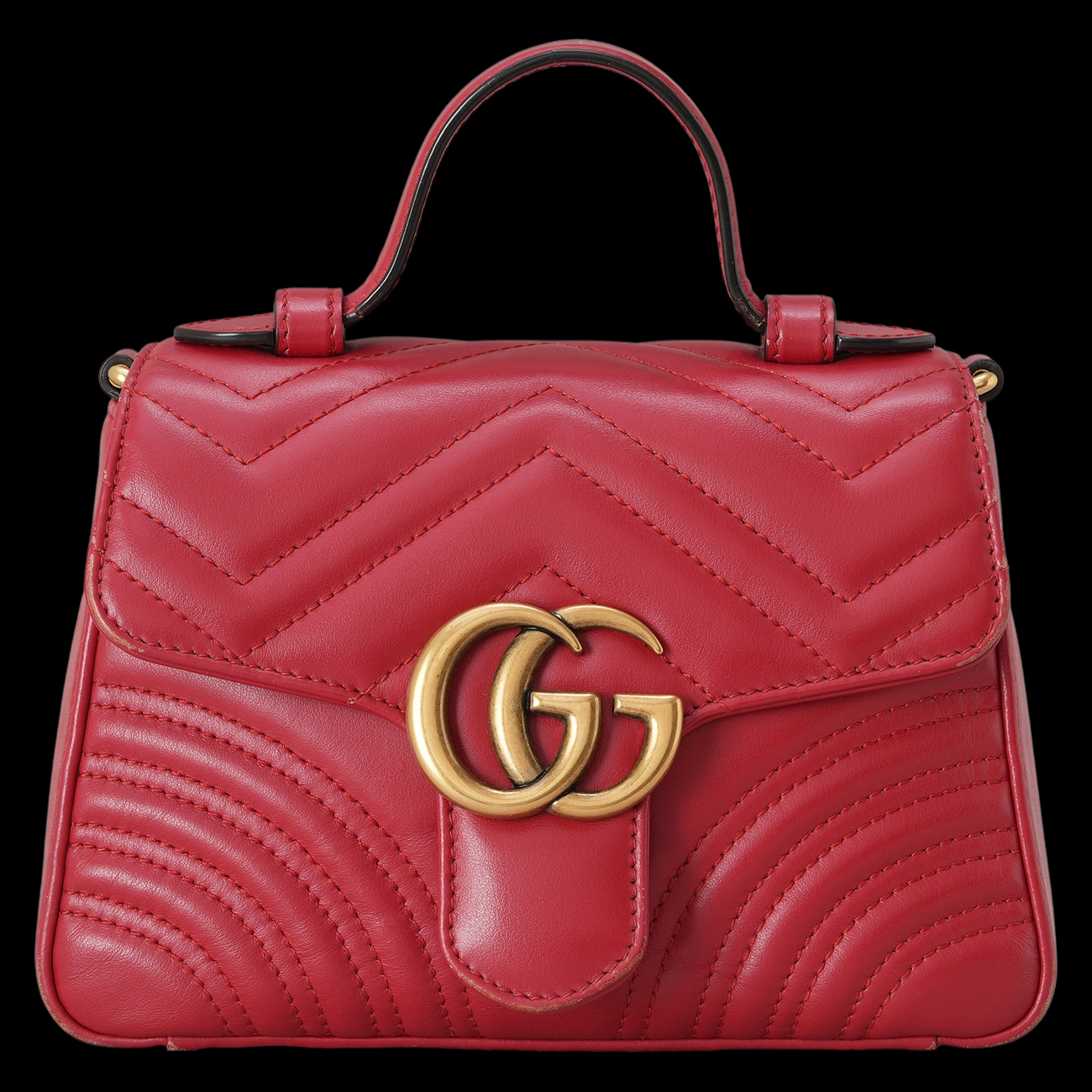 GUCCI(USED)구찌 547260 GG마몽 탑핸들 미니 숄더백