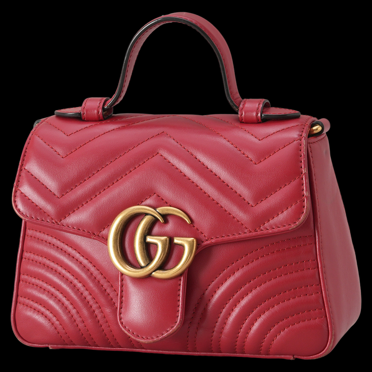 GUCCI(USED)구찌 547260 GG마몽 탑핸들 미니 숄더백