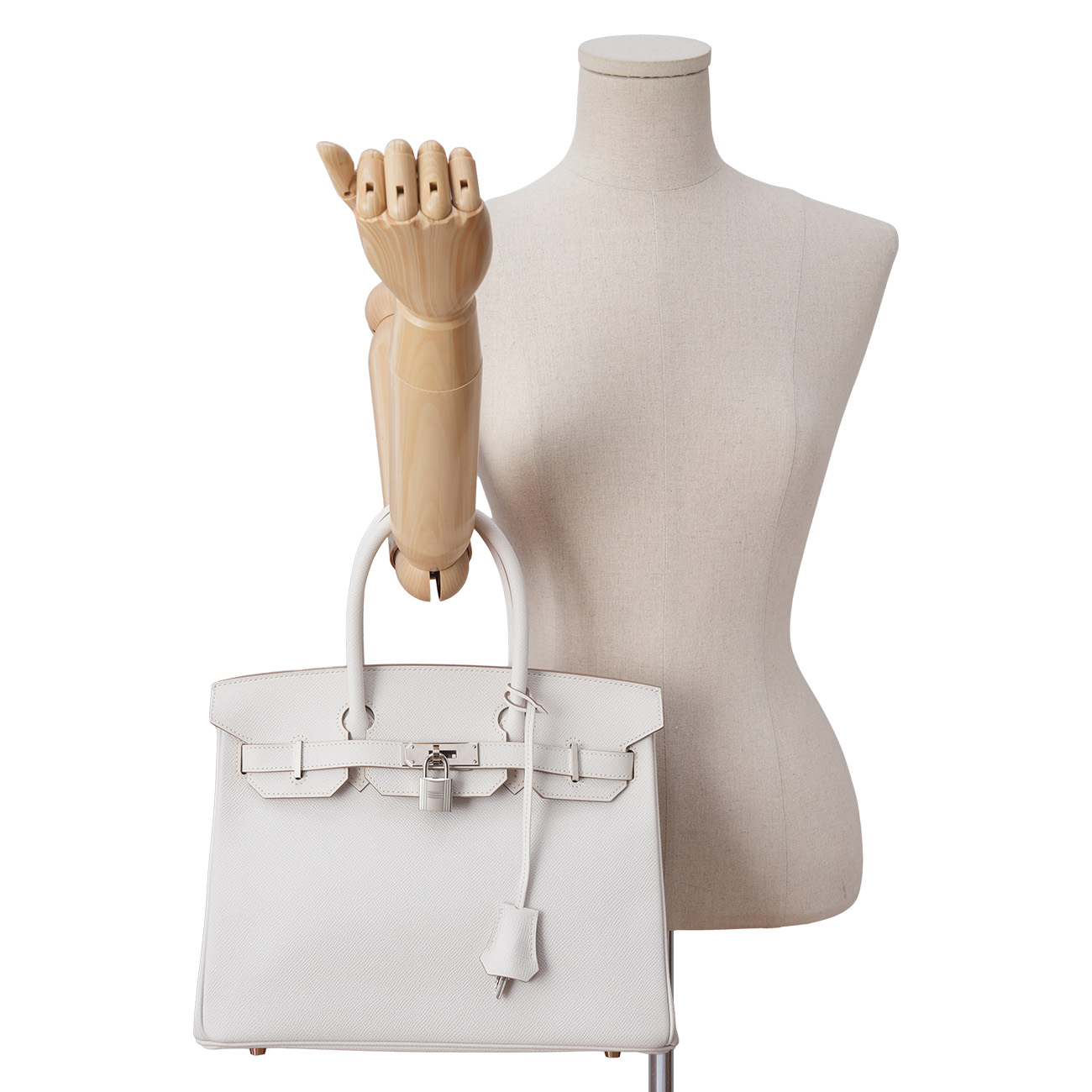 HERMES(USED)에르메스 벌킨 30 그리스페일 은장