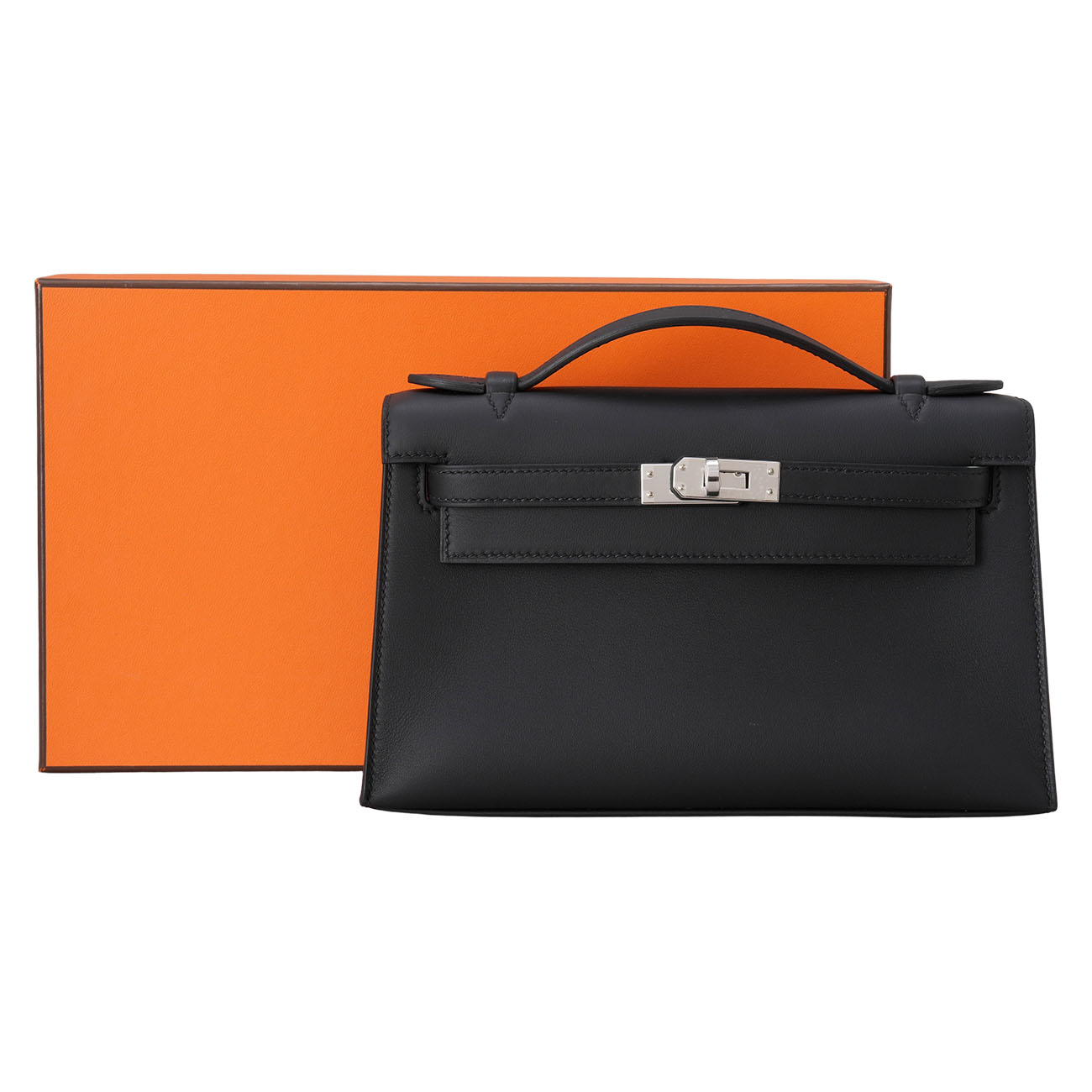 HERMES(USED)에르메스 포쉐트 켈리 미니 스위프트 느와 은장