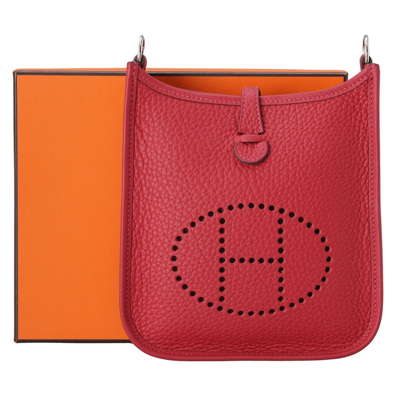 HERMES(USED)에르메스 에블린 16 루즈 비프 은장