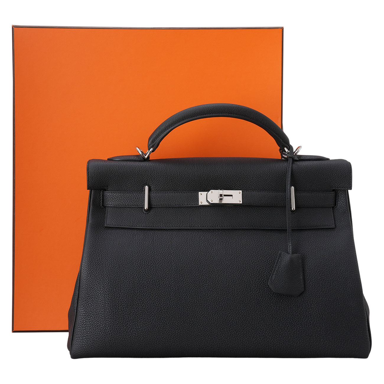 HERMES(USED)에르메스 켈리 맥시 42 느와 은장