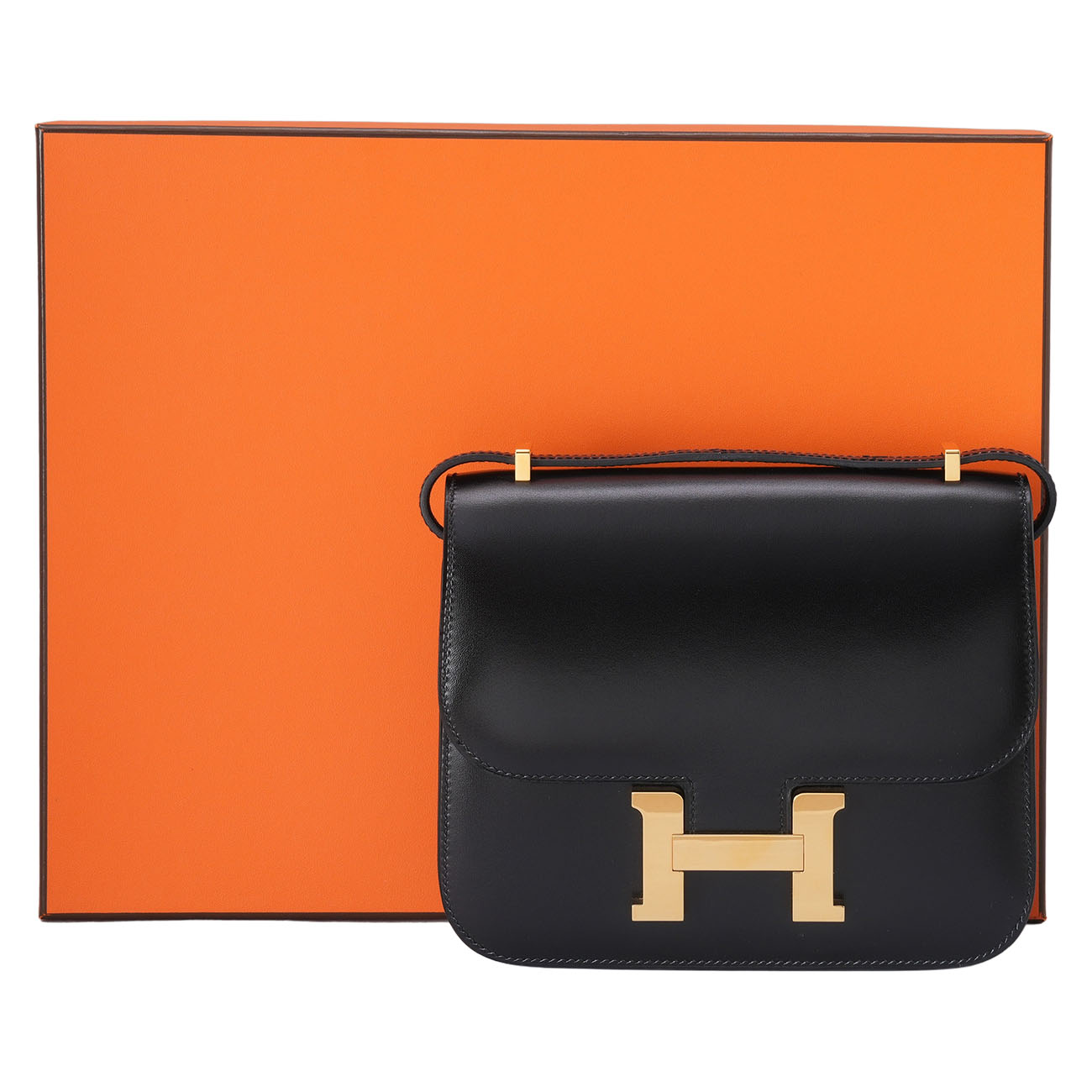 HERMES(USED)에르메스 콘스탄스 18 느와 금장 복스